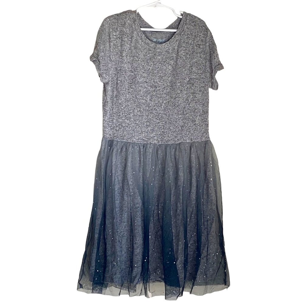 Girls Kids Grey Sparkle Cat & Jack Dress